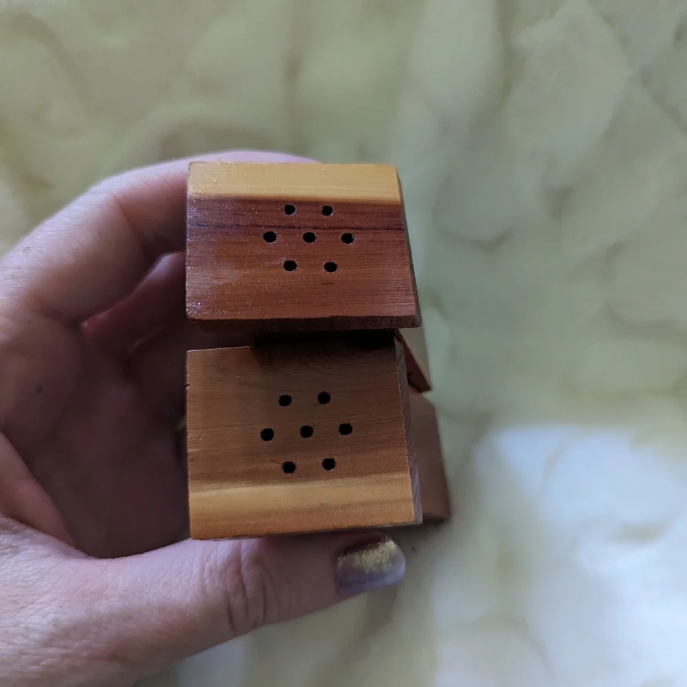 Vintage outhouse salt and pepper